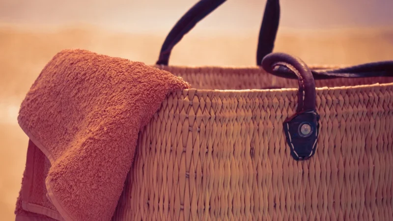 Torba plażowa zielona print 2019-07